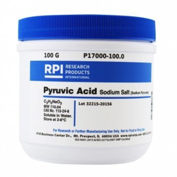 Rpi Pyruvic Acid Sodium Salt, 100 G P17000-100.0